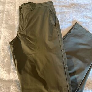 Polo Ralph Lauren Straight Fit Mens 36X32 Flat Front Pants Stretchy Green